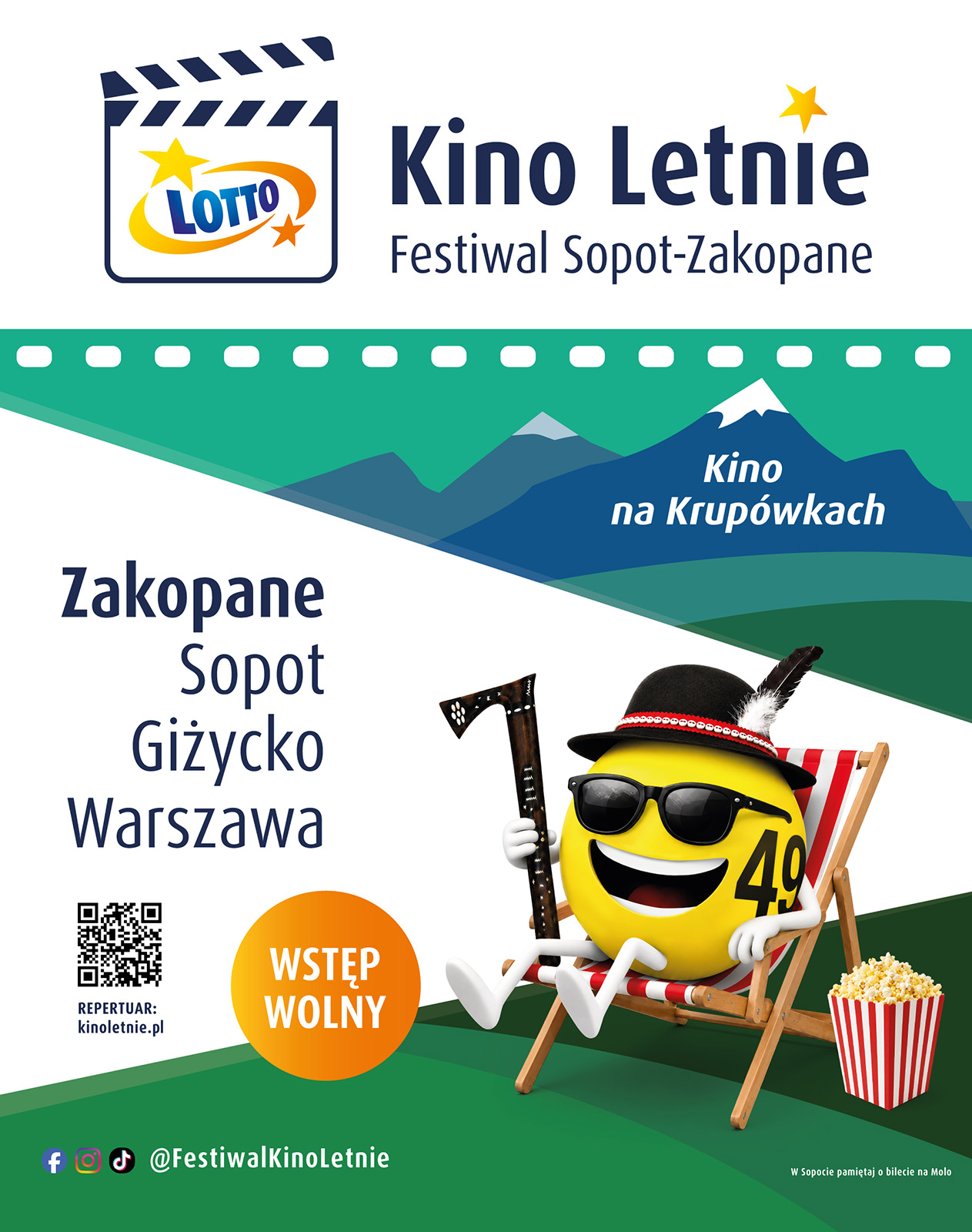 19. edycja LOTTO Kino Letnie rusza 1 lipca. Po raz pierwszy w Warszawie