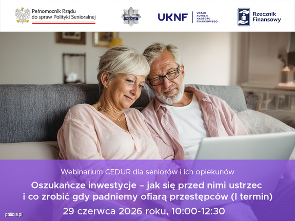 Bezpłatne webinarium KNF dla seniorów o oszukańczych inwestycjach