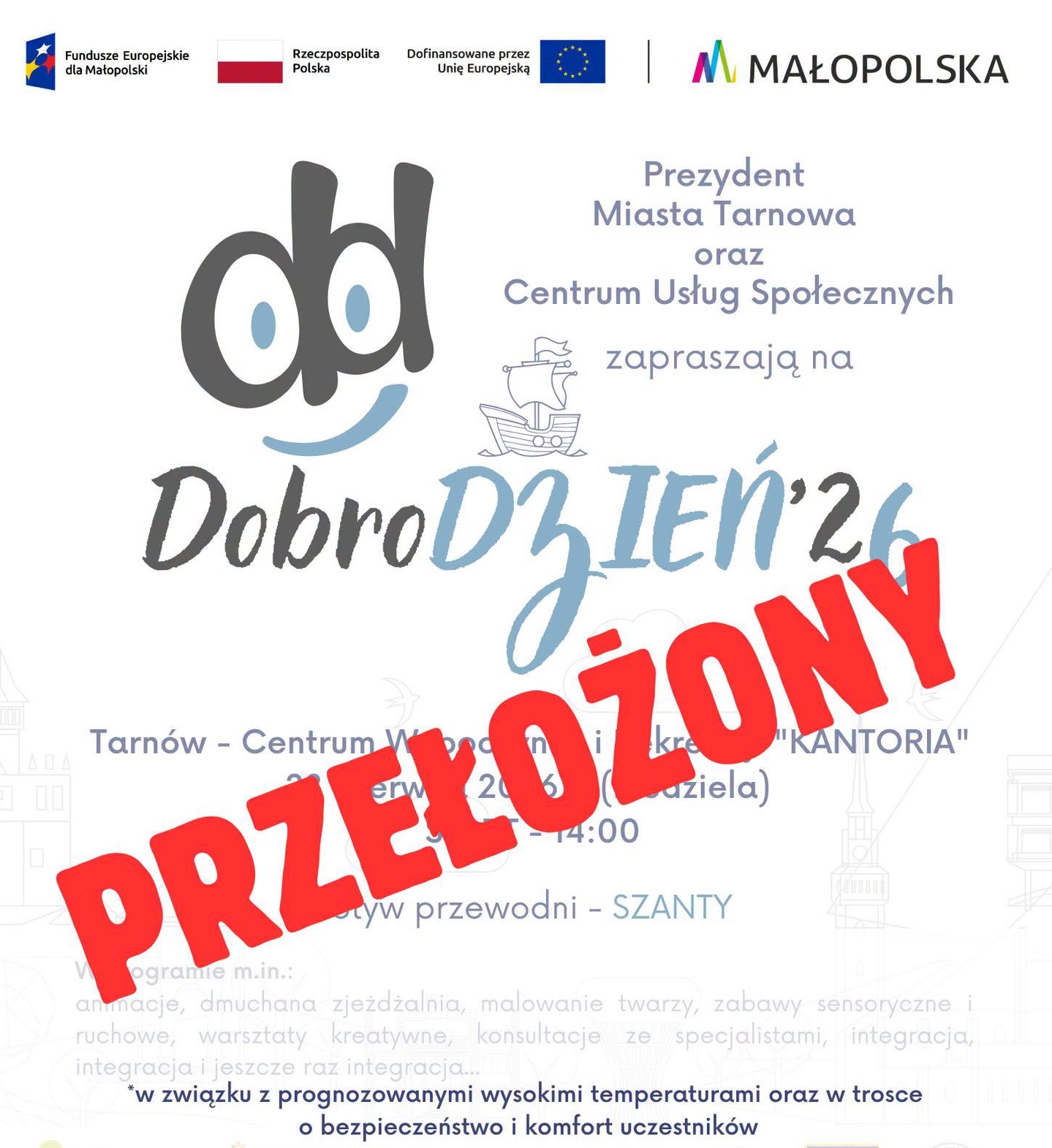 DobroDzień przełożony z powodu upałów. Nowa data już wkrótce