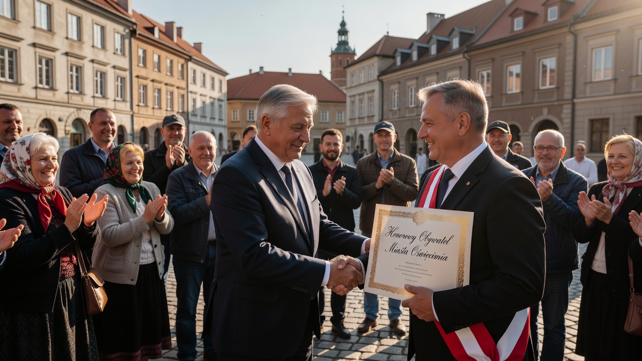 Leszek Szuster Honorowym Obywatelem Oświęcimia