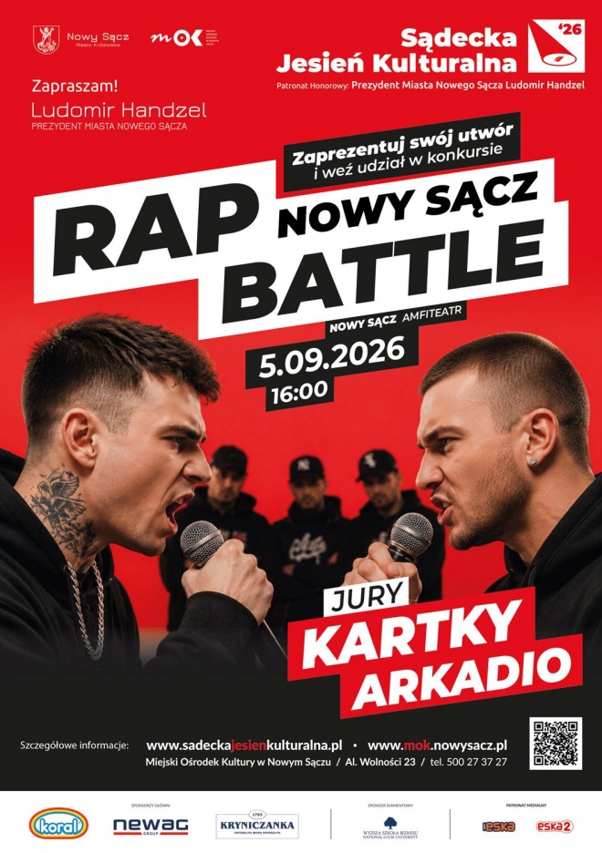 Nowy Sącz Rap Battle. Konkurs dla raperów z wsparciem gwiazd