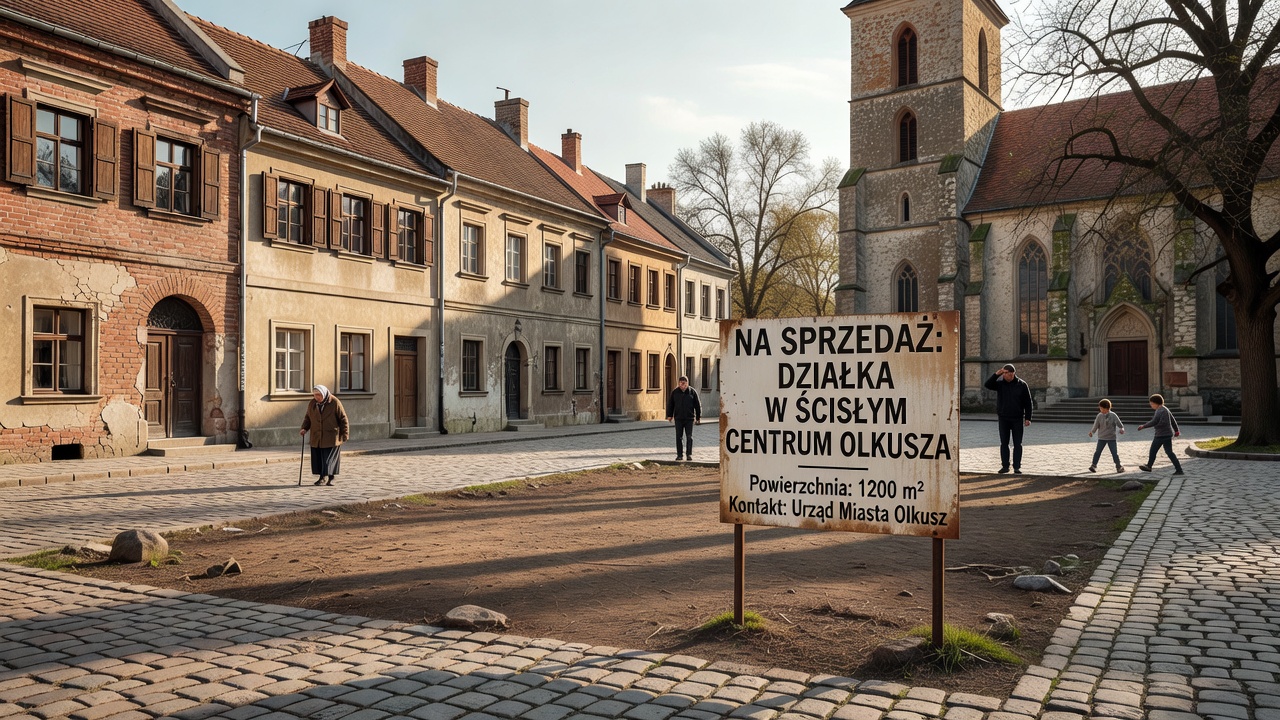 Olkusz sprzedaje działkę w ścisłym centrum miasta