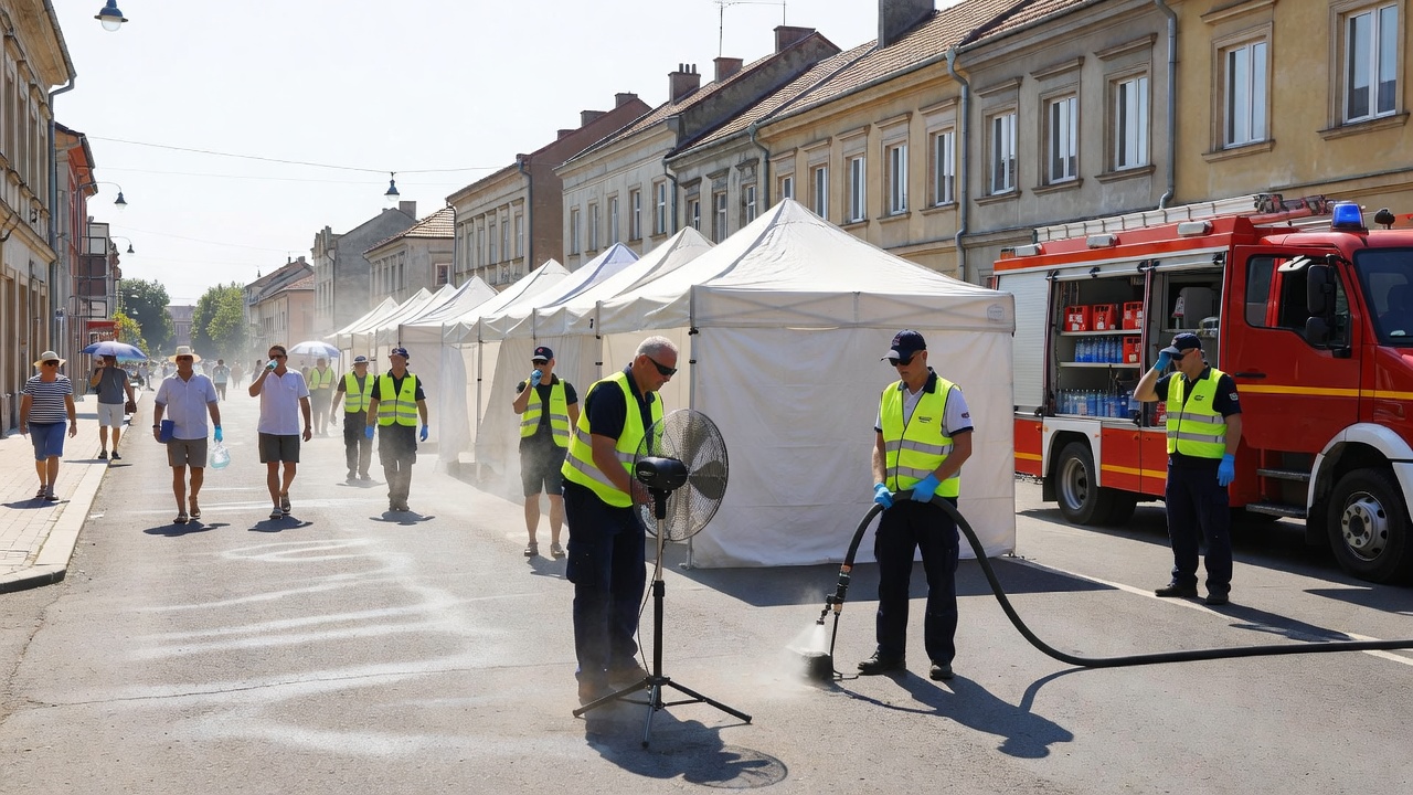 Oświęcim przygotowuje się na fale upałów. Służby apelują o ostrożność