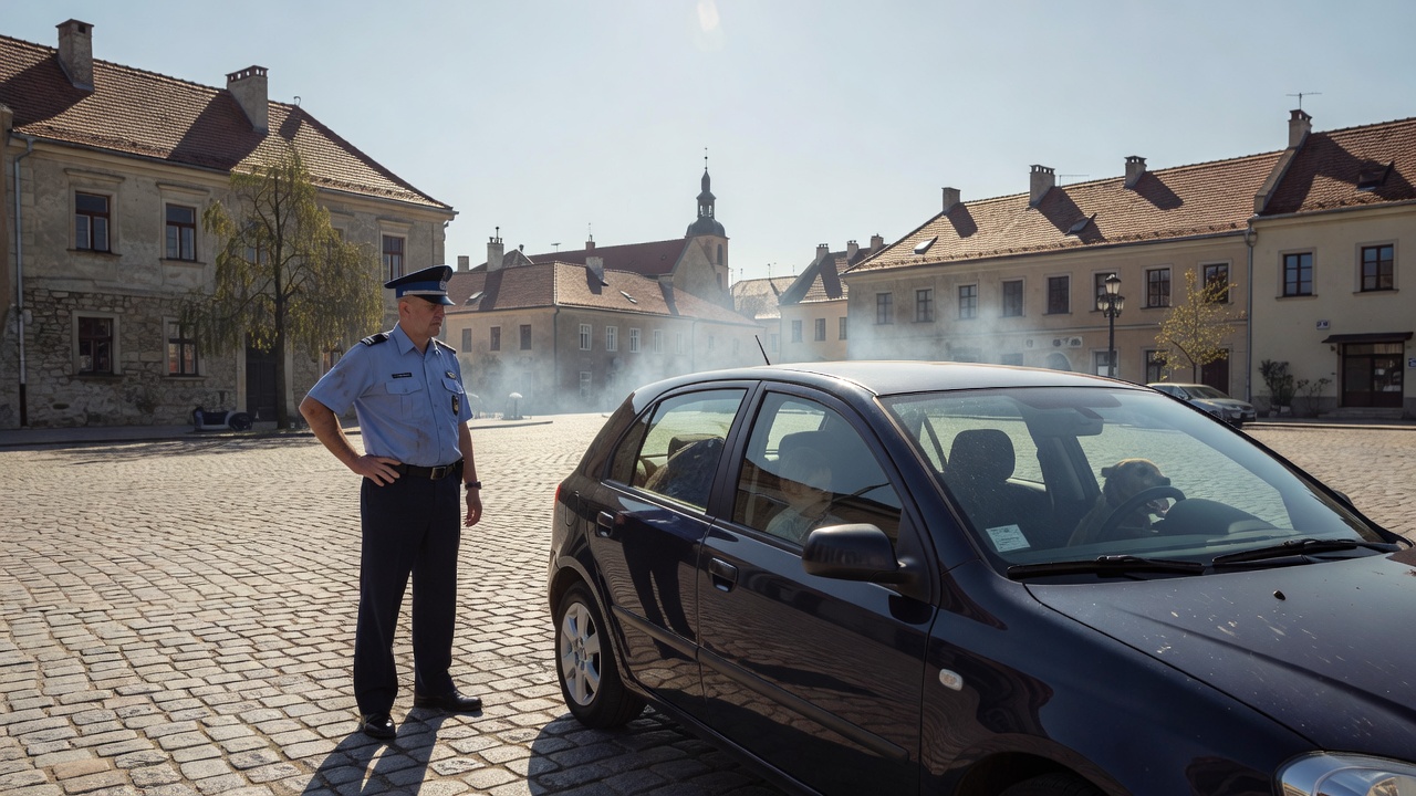 Policja ostrzega przed upałami. Nie zostawiaj dzieci i zwierząt w samochodzie
