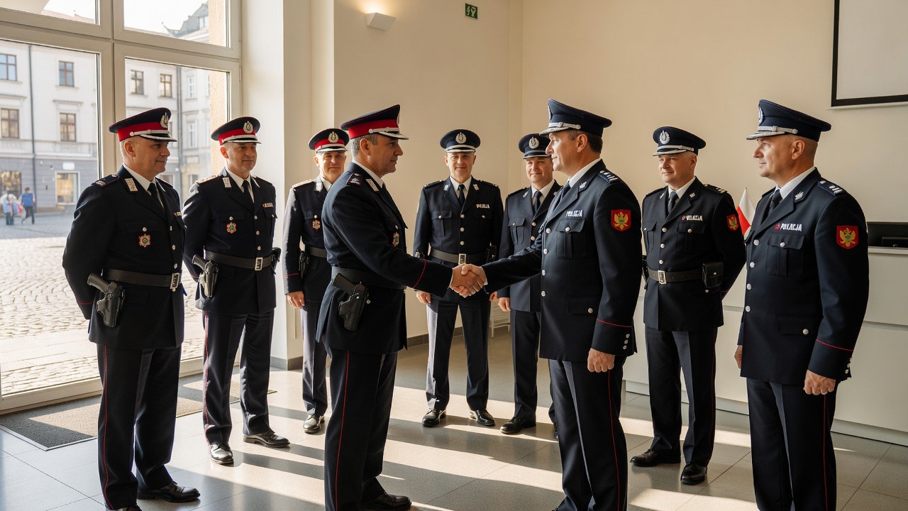 Policjanci z Czarnogóry odwiedzili komendę w Nowym Sączu