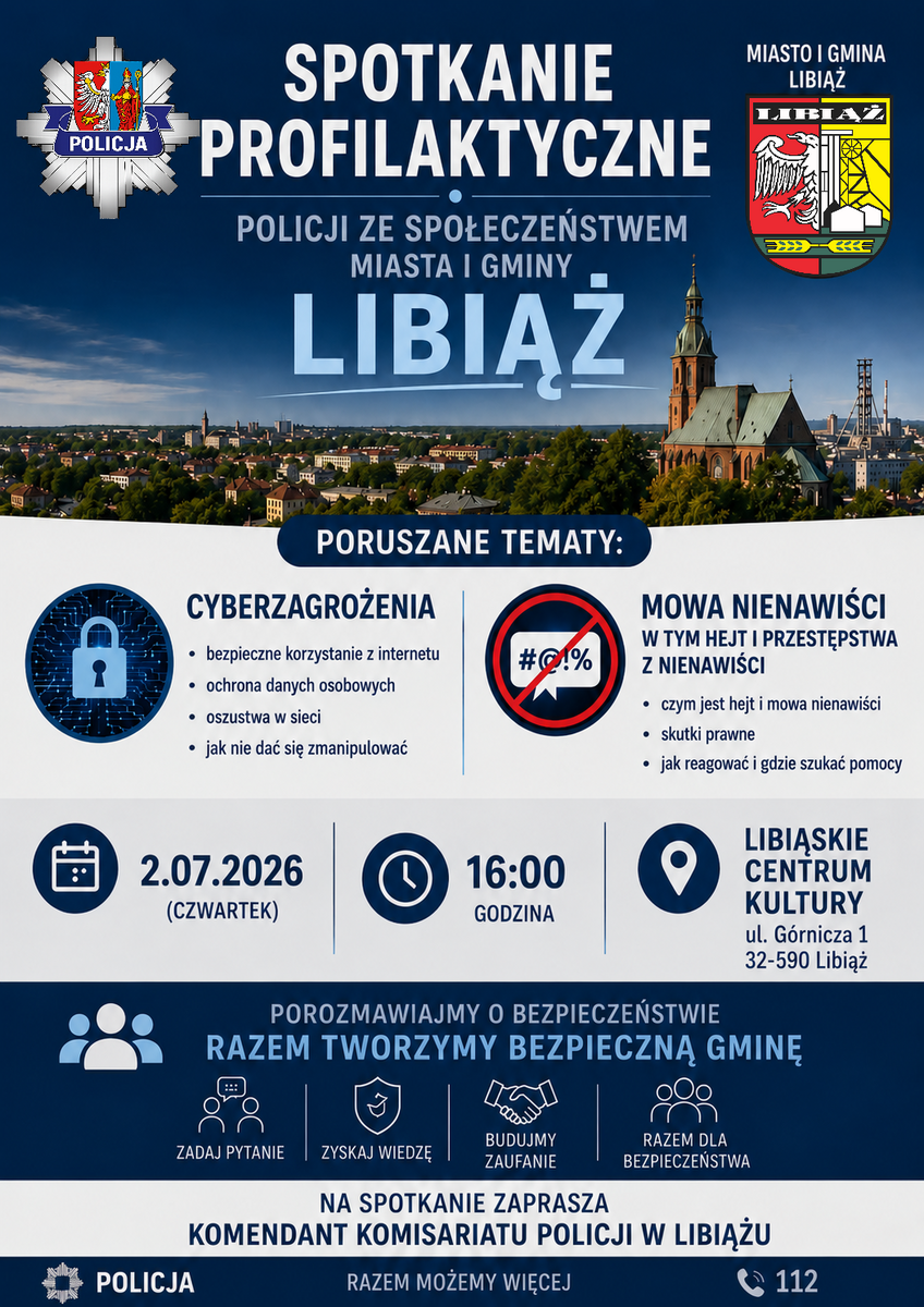 Spotkanie o bezpieczeństwie w internecie dla mieszkańców Libiąża