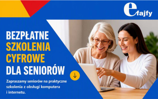 Bezpłatne szkolenia cyfrowe dla seniorów 60+ w Gminie Wadowice