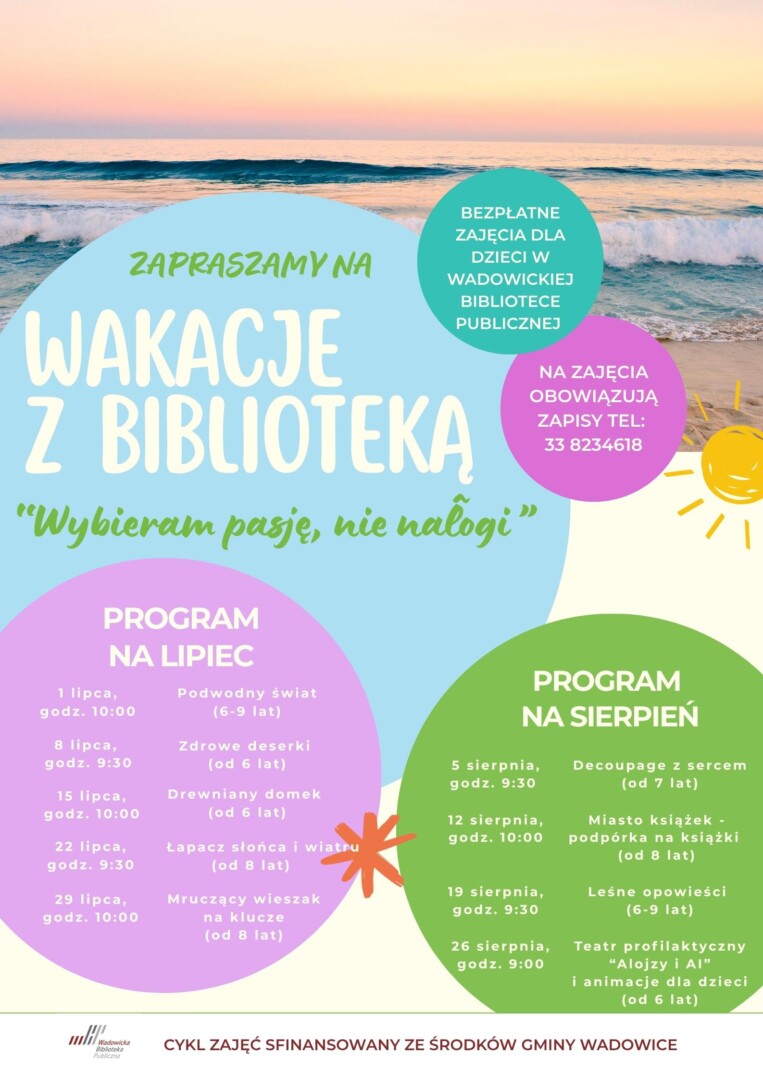 Bezpłatne wakacyjne warsztaty czekają na dzieci w Wadowicach