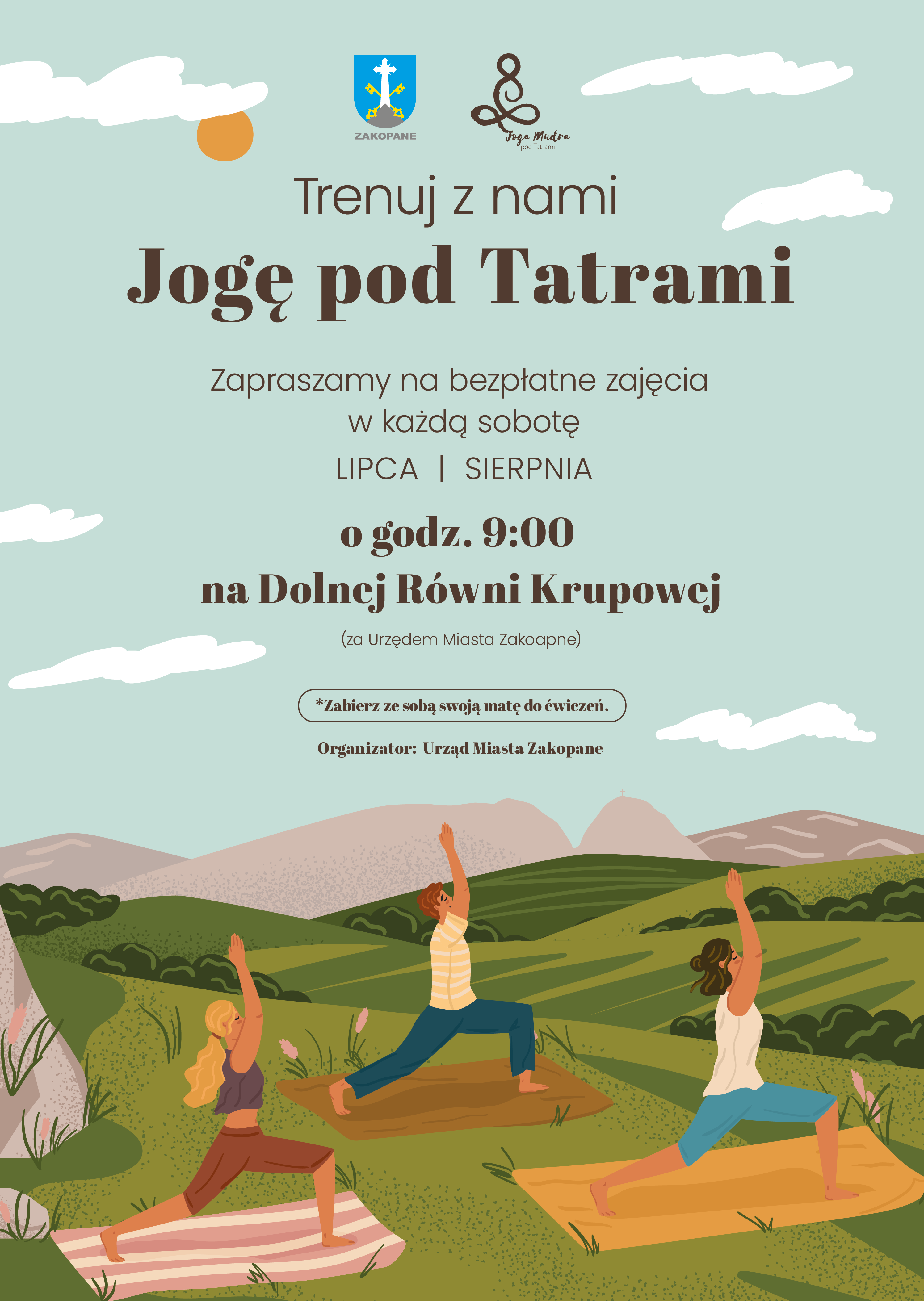 Darmowa joga i zumba w Zakopiańskim. Weekendowe aktywności dla każdego