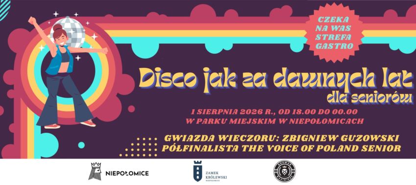 Disco jak za dawnych lat. Seniorów czeka potańcówka w Niepołomicach