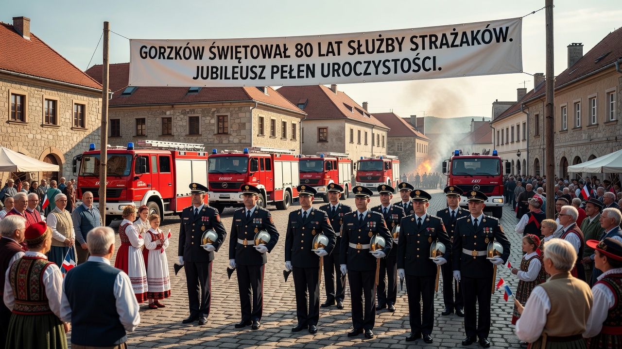 Gorzków świętował 80 lat służby strażaków. Jubileusz pełen uroczystości