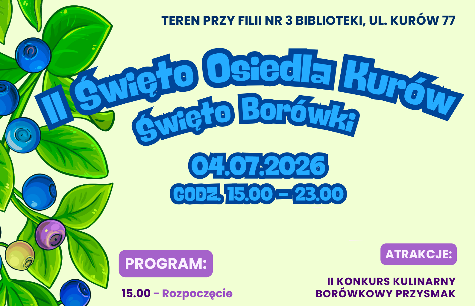 II Święto Osiedla Kurów w Bochni. Konkursy, muzyka i atrakcje dla całej rodziny