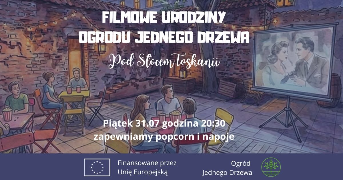 Kino pod gwiazdami. Kraków zaprasza na urodzinowy seans w Ogrodzie Jednego Drzewa