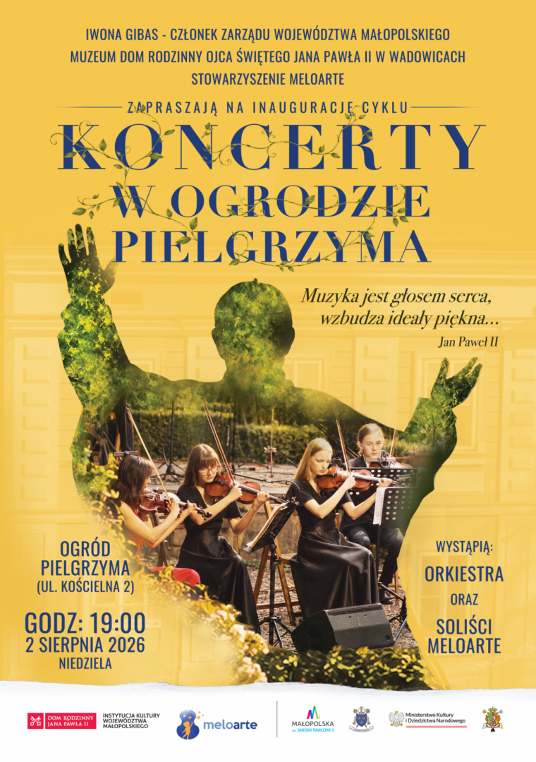 Koncerty w Ogrodzie Pielgrzyma. Muzyka pod letnim niebem w Wadowicach