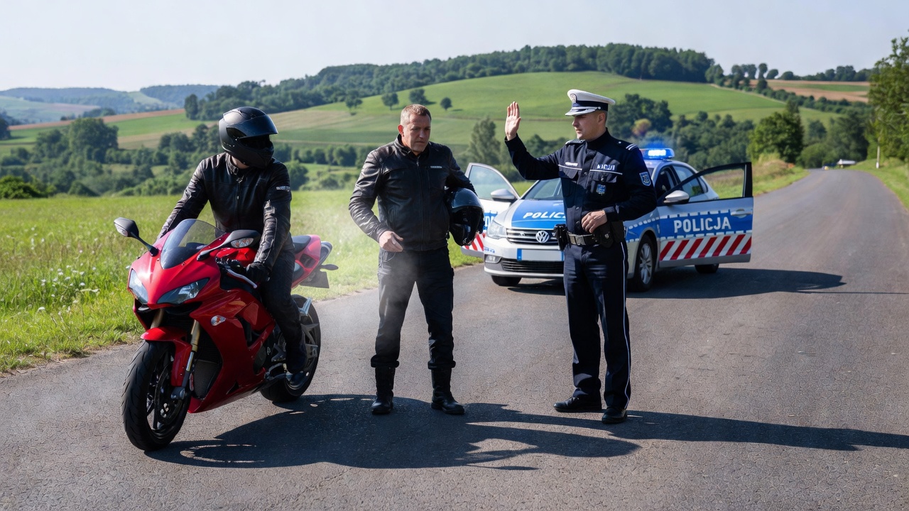 Motocyklista bez uprawnień przekroczył prędkość. Policja zatrzymała mieszkańca Krakowa