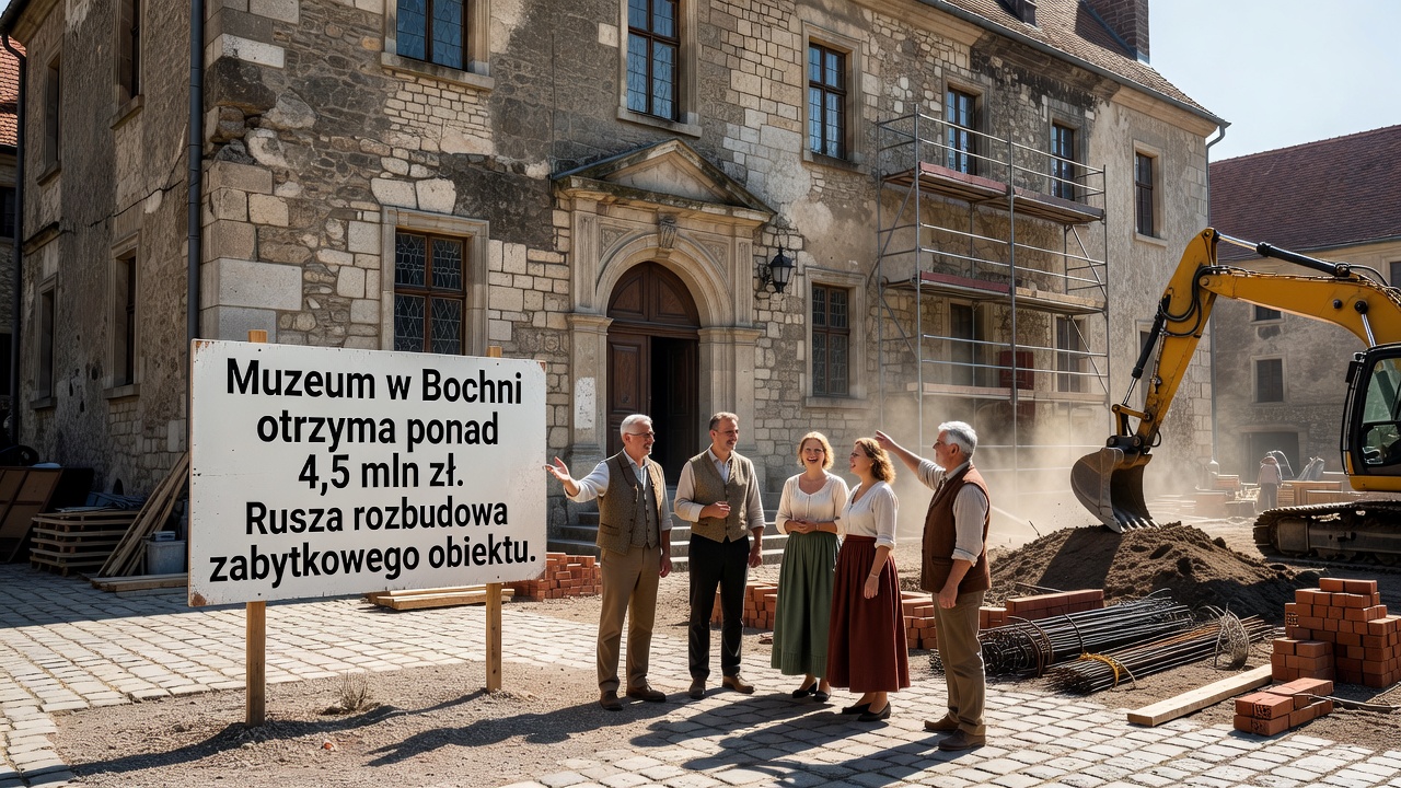 Muzeum w Bochni otrzyma ponad 4,5 mln zł. Rusza rozbudowa zabytkowego obiektu
