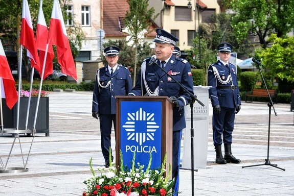 Myślenice obchodziły Święto Policji. Awanse, odznaczenia i podziękowania