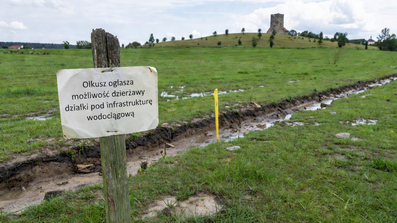 Olkusz ogłasza możliwość dzierżawy działki pod infrastrukturę wodociągową