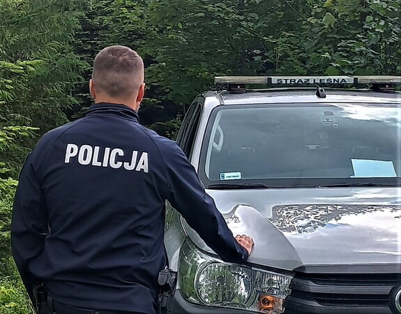 Policja i Straż Leśna kontrolowały quady i motocykle crossowe w Myślenicach