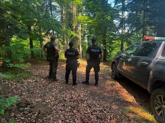 Policja i Straż Leśna wspólnie walczą z zagrożeniem pożarowym