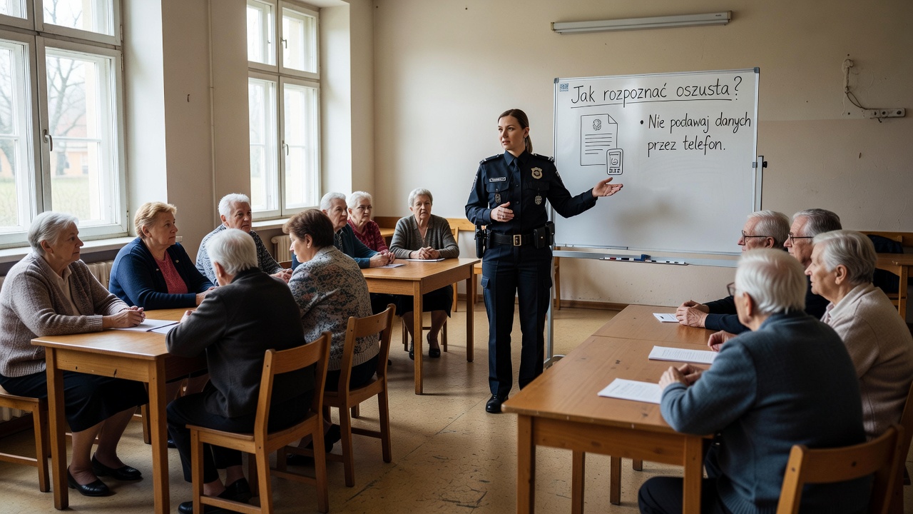 Policja organizuje spotkania dla seniorów. Temat: jak chronić się przed oszustami