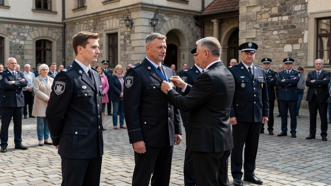 Policjanci z Krakowa nagrodzeni za heroiczną akcję ratunkową w pożarze