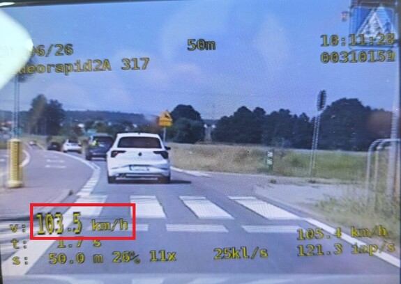 Ponad 100 km/h w terenie zabudowanym. Pierwszy kierowca w powiecie chrzanowskim stracił prawo jazdy
