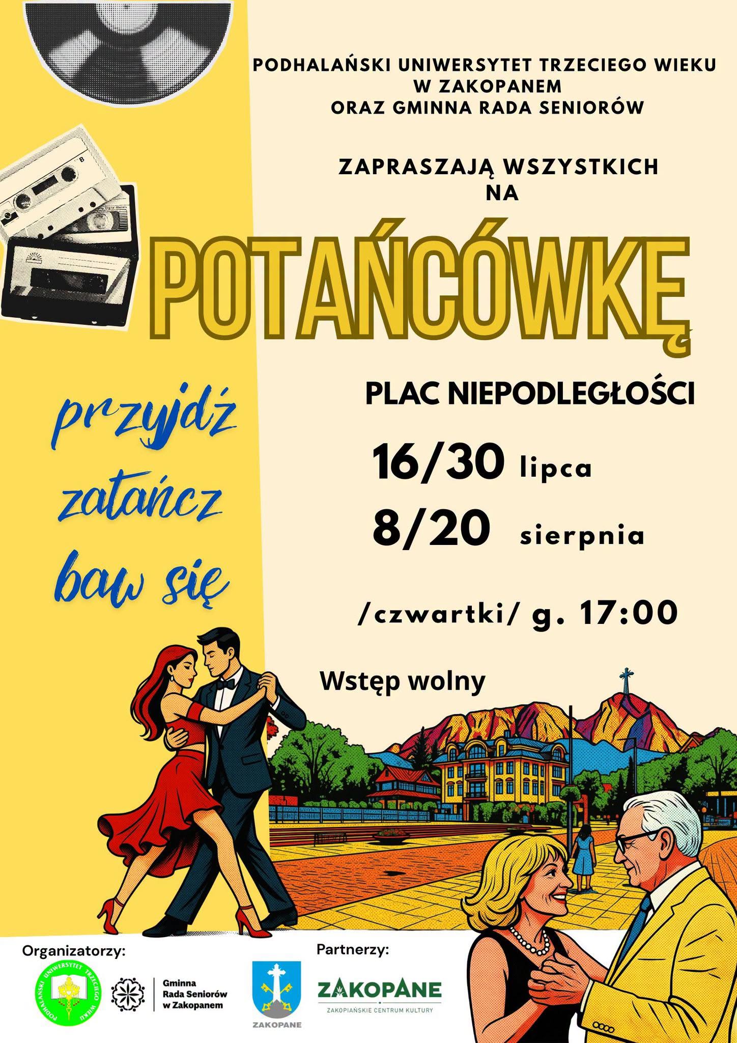 Potańcówka na Placu Niepodległości w Zakopanem. Bezpłatnie dla wszystkich