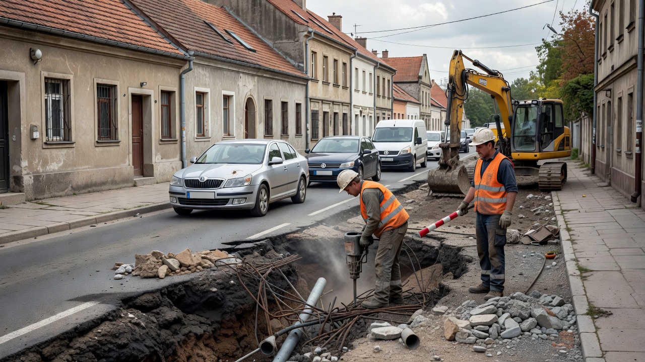Prace na ulicy Jaracza w Oświęcimiu. Czekają nas utrudnienia w ruchu