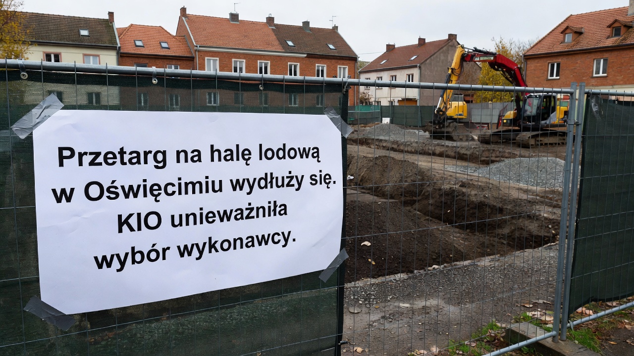 Przetarg na halę lodową w Oświęcimiu wydłuży się. KIO unieważniła wybór wykonawcy
