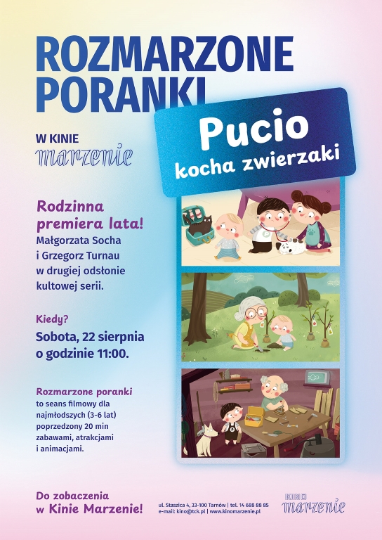 Pucio przybywa do Kina Marzenie. Bajki dla najmłodszych z ulubionym bohaterem