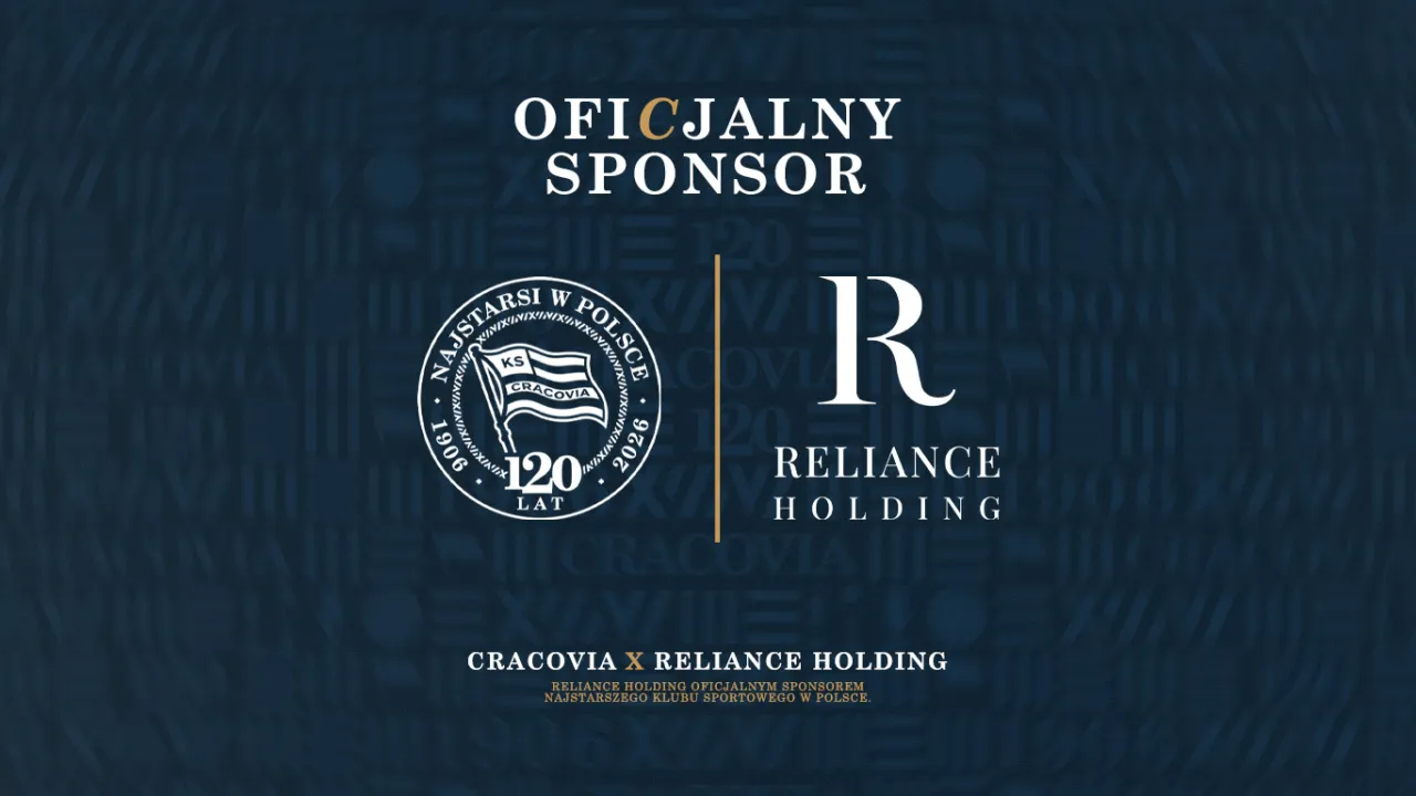 Reliance sponsorem Cracovii. Logo na koszulkach od sezonu 2026/2027