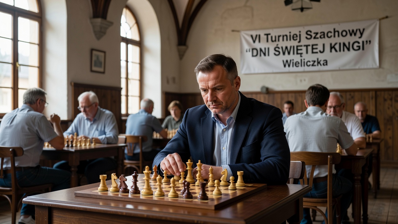 VI Turniej Szachowy „DNI ŚWIĘTEJ KINGI" w Wieliczce. Gościem był Jan Krzysztof Duda