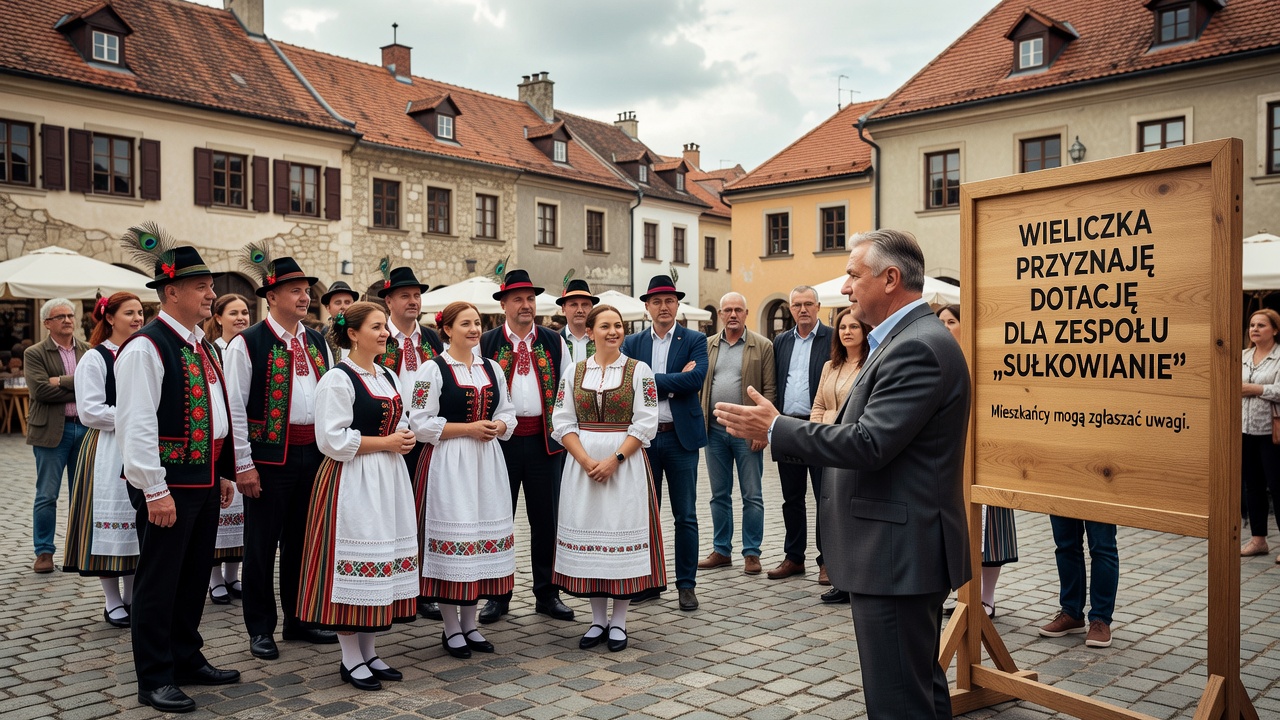 Wieliczka przyznaje dotację dla Zespołu „Sułkowianie". Mieszkańcy mogą zgłaszać uwagi