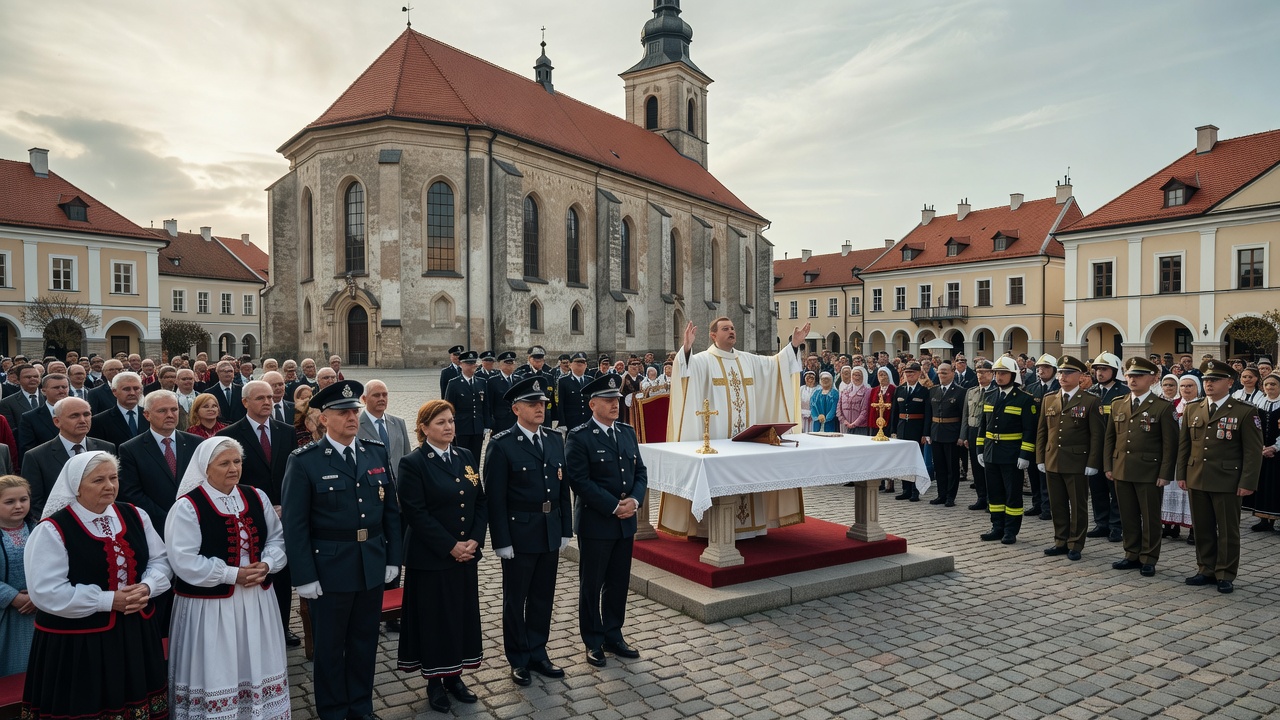 Wielki Odpust Tuchowski 2026 rozpoczęty. Msza w obecności służb mundurowych