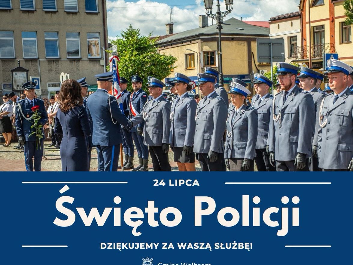 Wolbrom świętuje Policję. Burmistrz dziękuje funkcjonariuszom