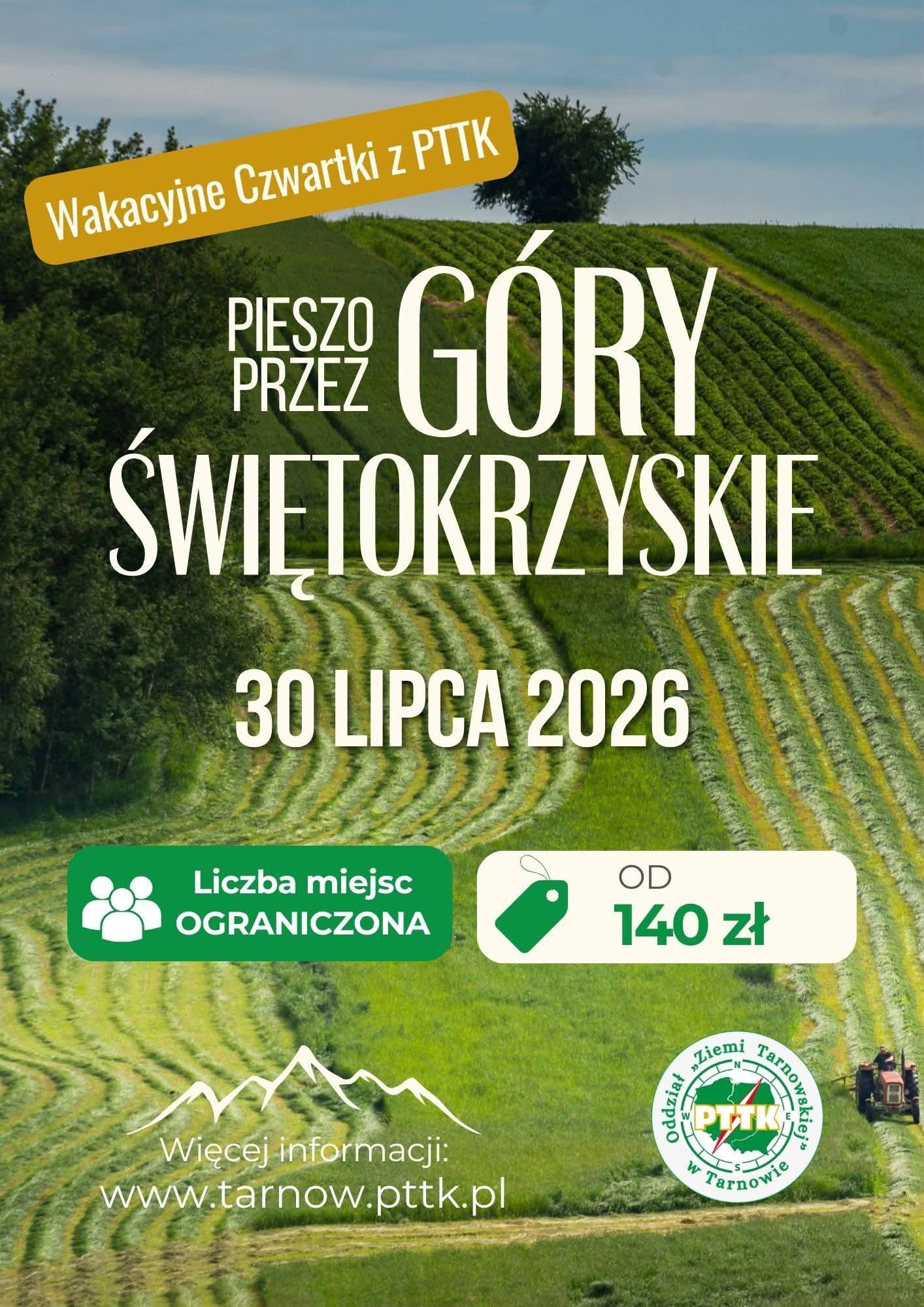 Wycieczka pieszo przez Góry Świętokrzyskie. PTTK zaprasza z Tarnowa