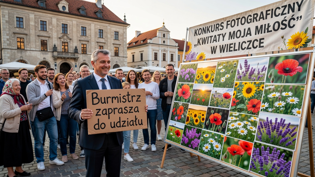 Konkurs fotograficzny "Kwiaty moja miłość" w Wieliczce. Burmistrz zaprasza do udziału