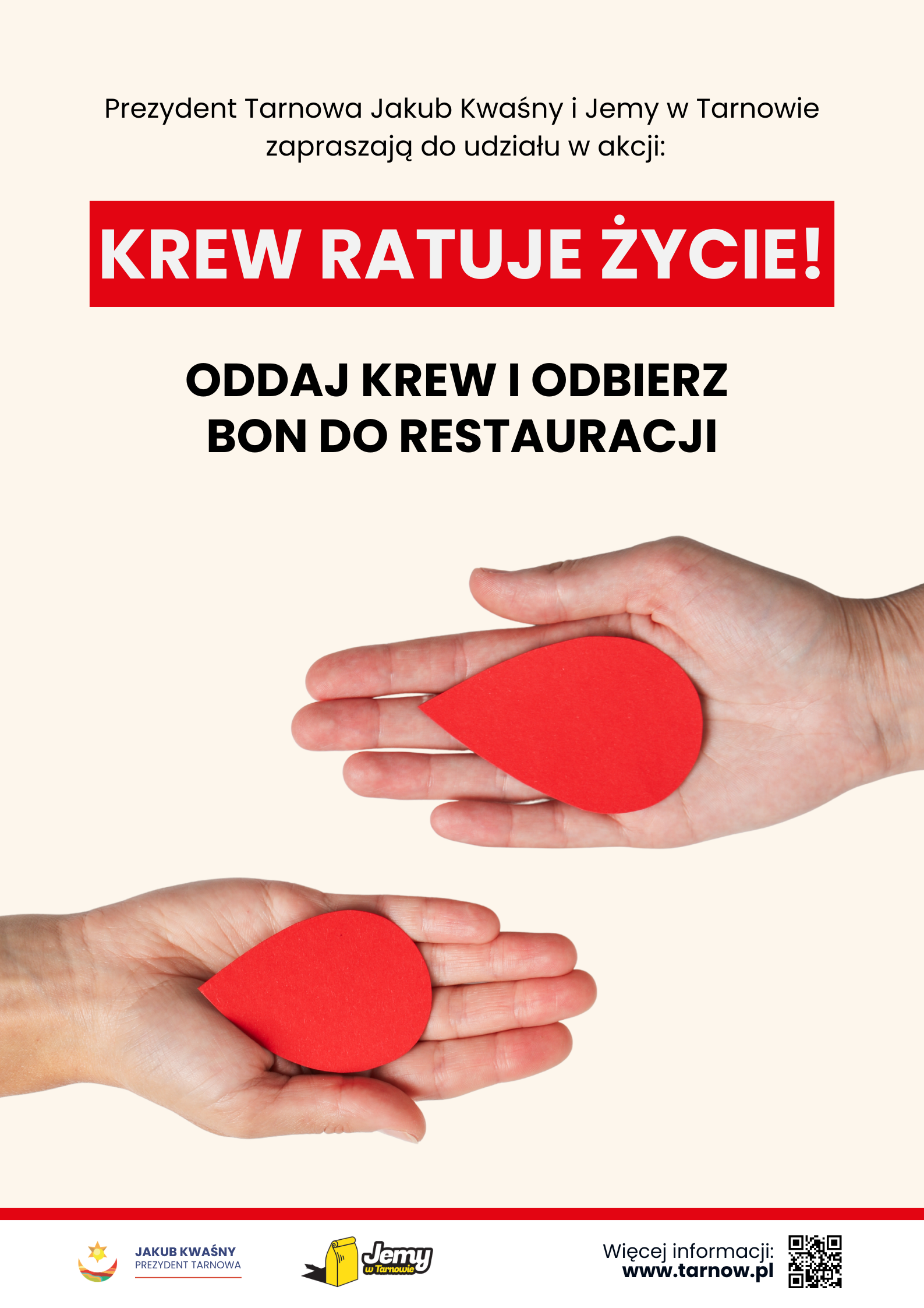Oddaj krew w Tarnowie i otrzymaj bon do restauracji