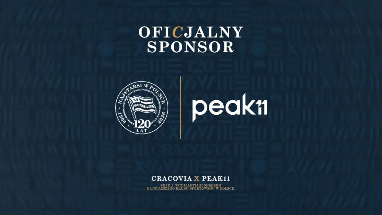 Peak11 nowym oficjalnym sponsorem Cracovii. Partnerstwo z nastawieniem na cyfrowe projekty