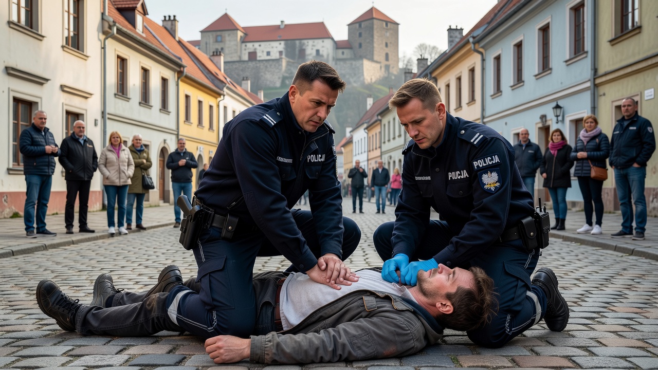 Policjanci z Niepołomić uratowali mężczyzny w stanie nagłego zagrożenia zdrowia