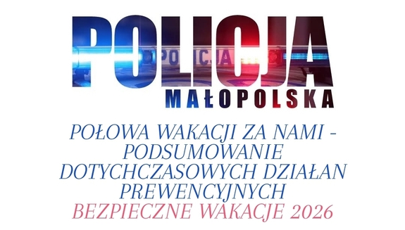 Połowa wakacji za nami. Policja podsumowuje akcję "Bezpieczne Wakacje 2026"