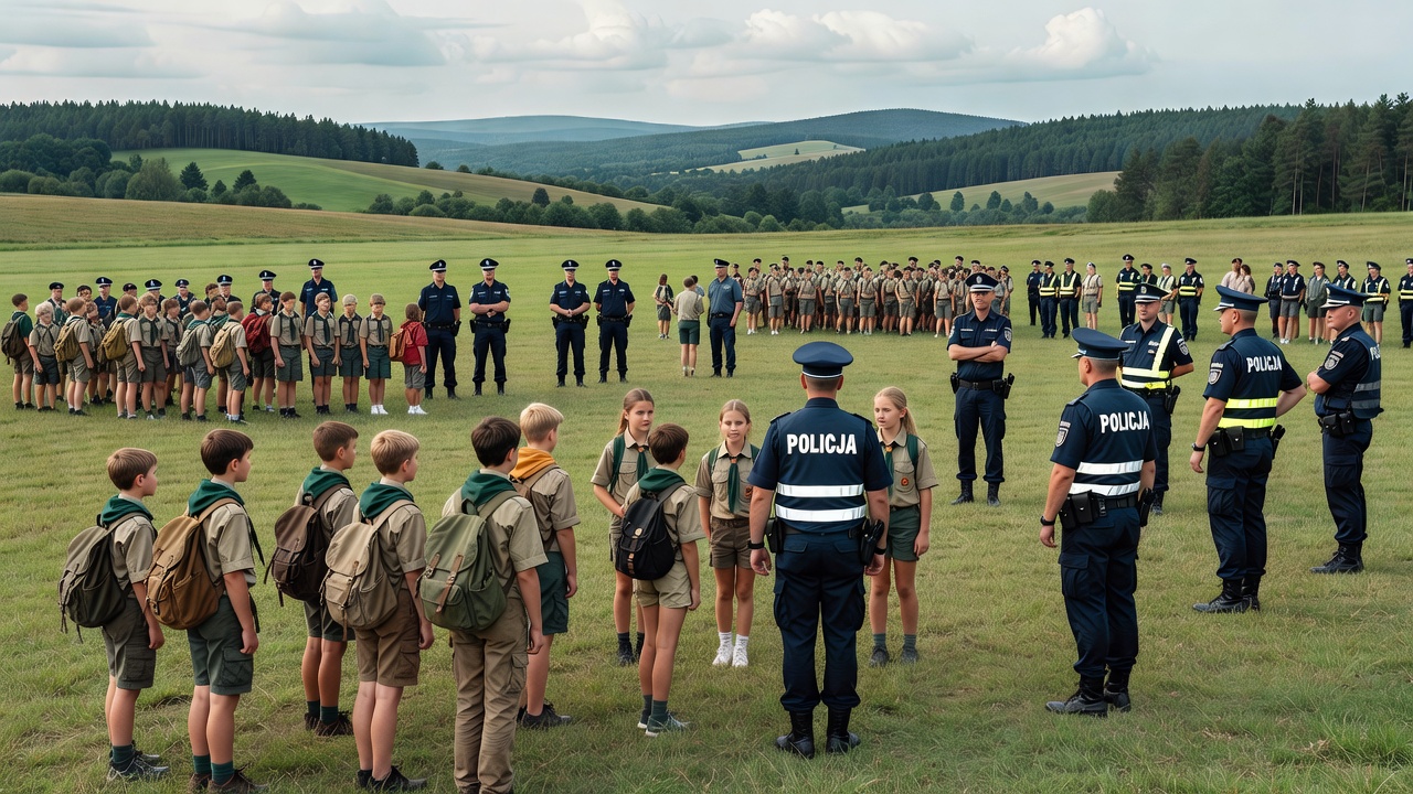 Ponad 1100 harcerzy pod ochroną małopolskich policjantów