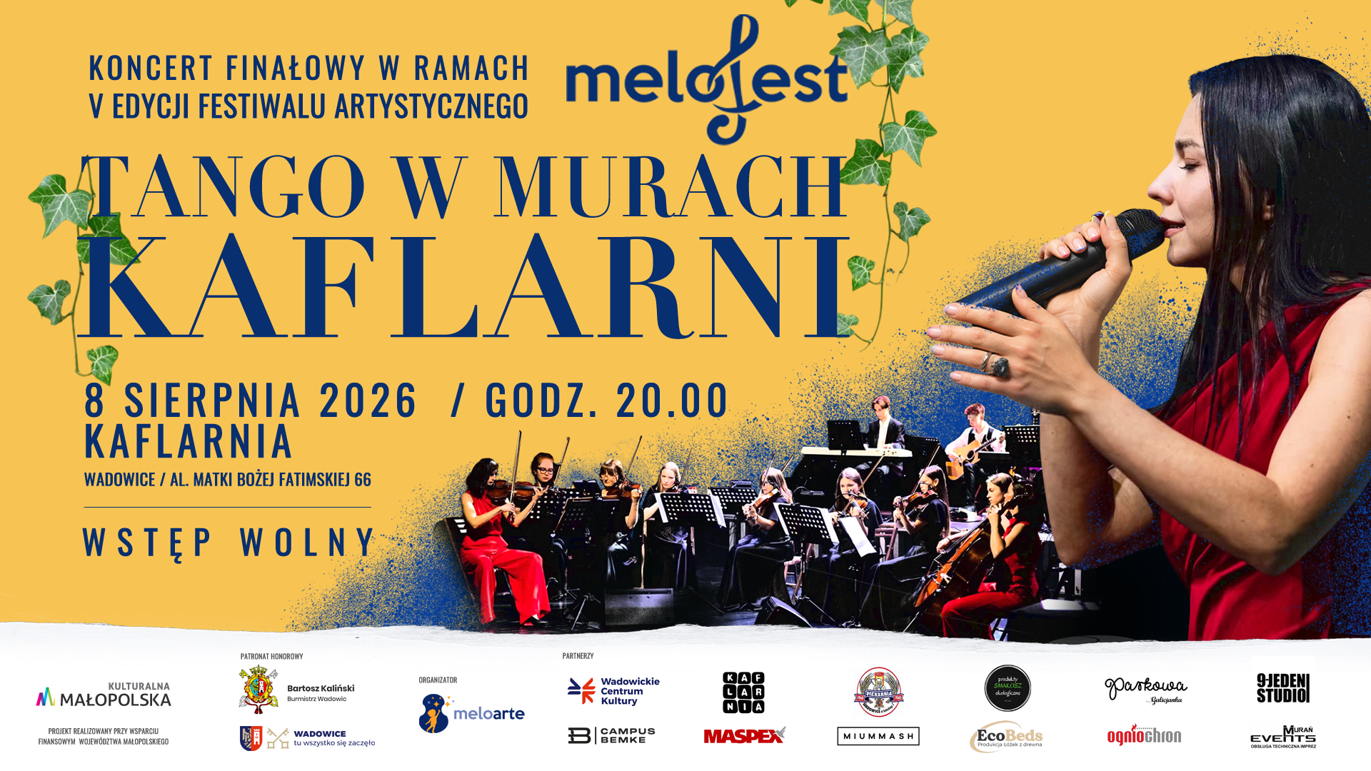 Tango w murach Kaflarni. Darmowy koncert w Wadowicach