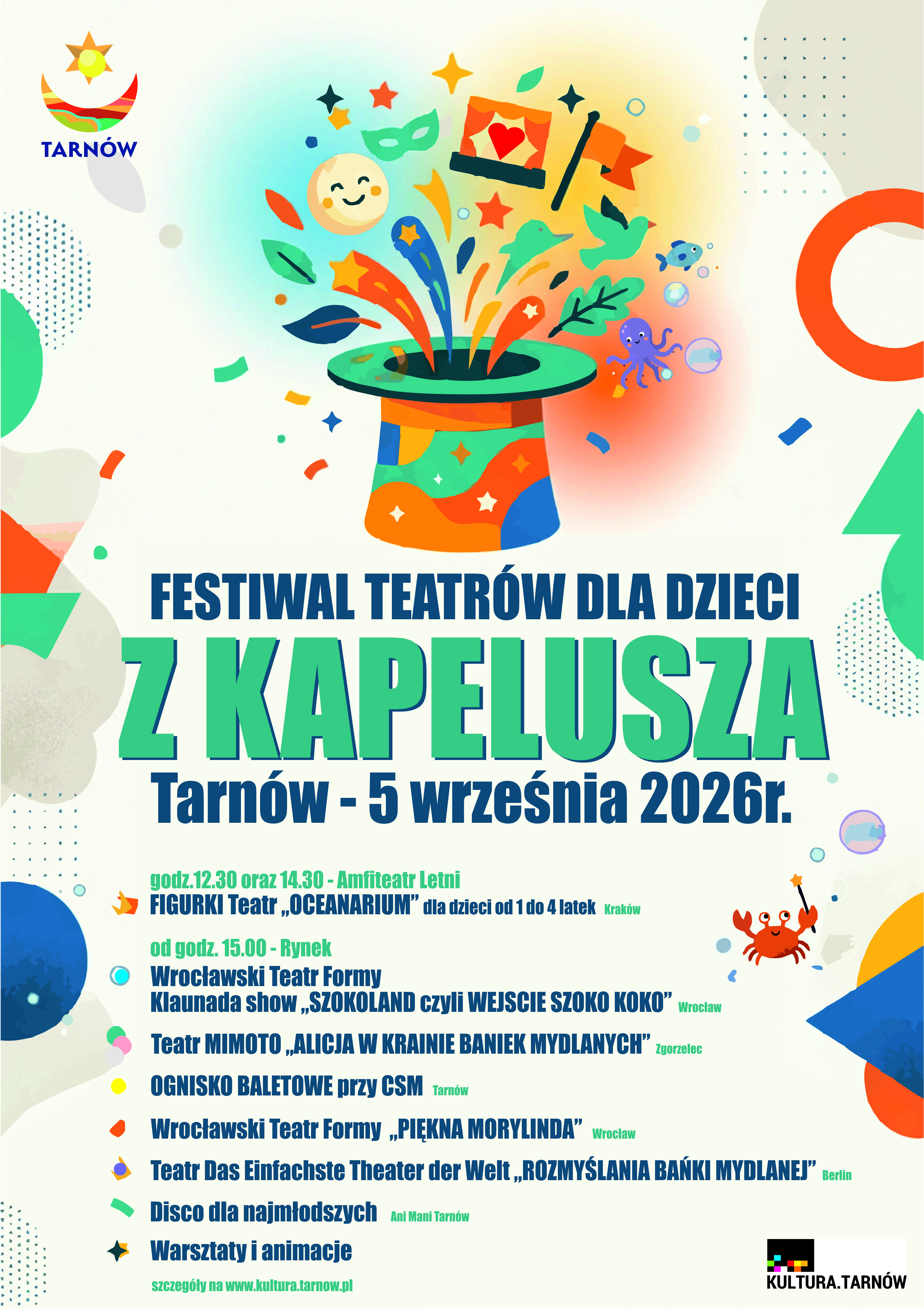 Teatralna sobota dla najmłodszych. Festiwal „Z KAPELUSZA" w Tarnowie