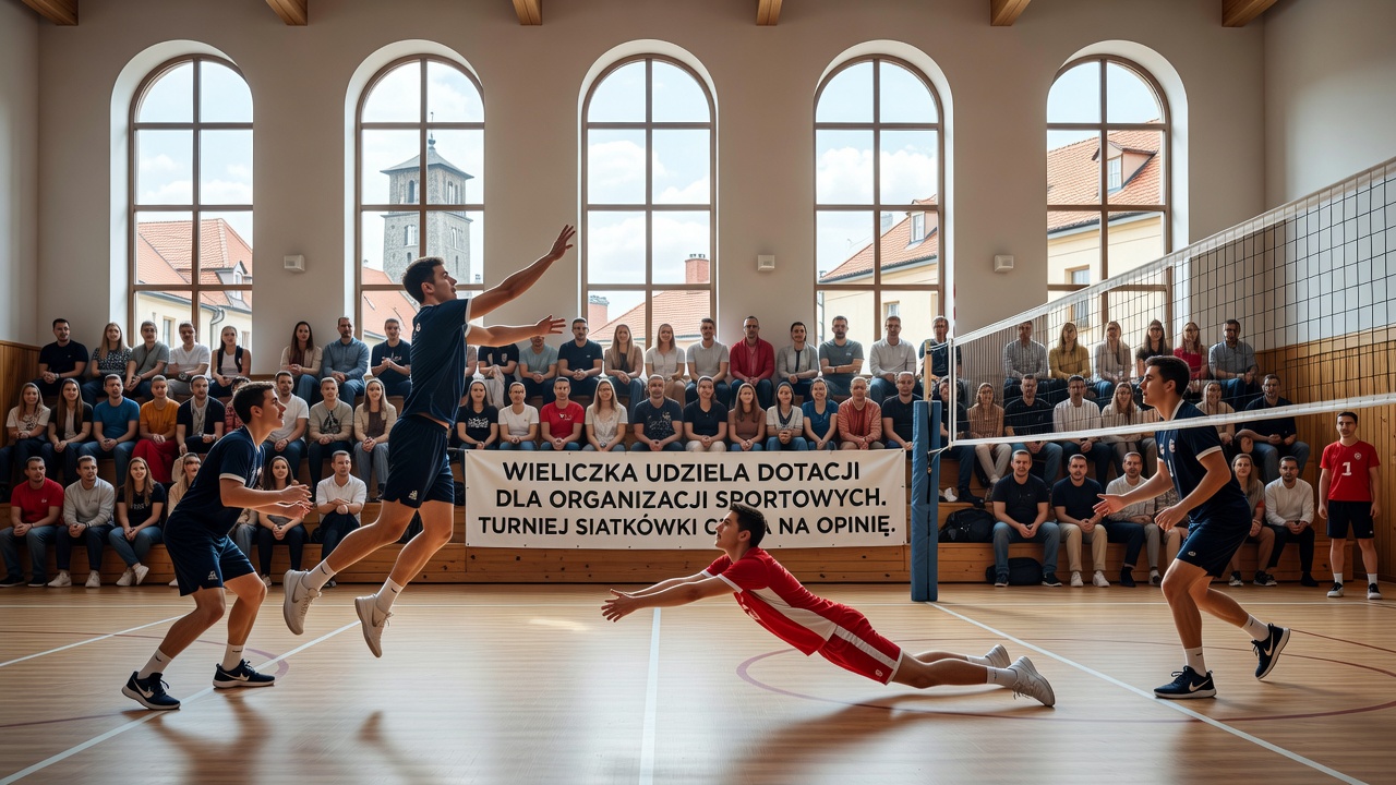 Wieliczka udzielaj dotacji dla organizacji sportowych. Turniej siatkówki czeka na opinię