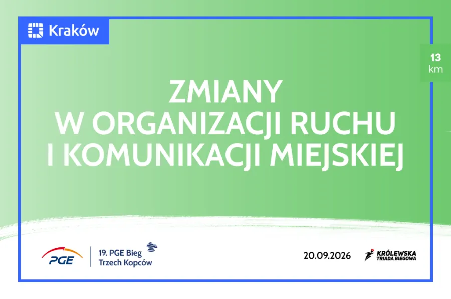 19. PGE Biegu Trzech Kopców zmienia ruch w Krakowie. Zobaczcie utrudnienia