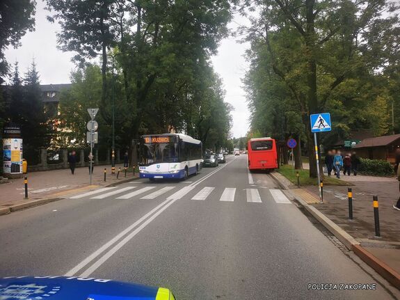 82-latka zginęła potrącona przez autobus w centrum Zakopanego