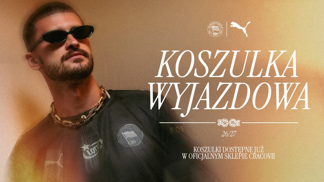 Cracovia ma nowe wyjazdowe koszulki na sezon 2026/2027