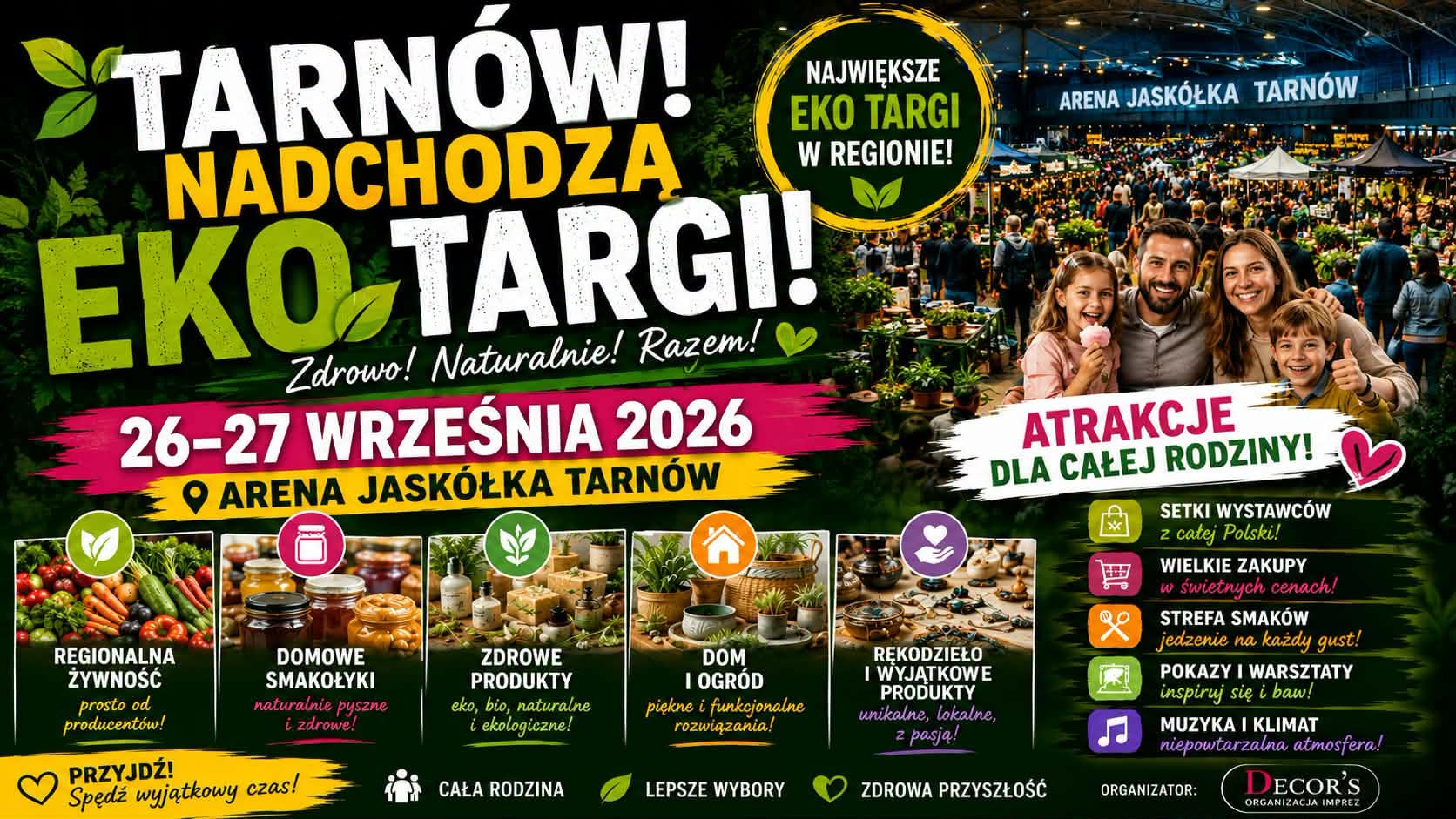 Eko Targi w Tarnowie. Naturalne kosmetyki, warsztaty i strefa dla dzieci